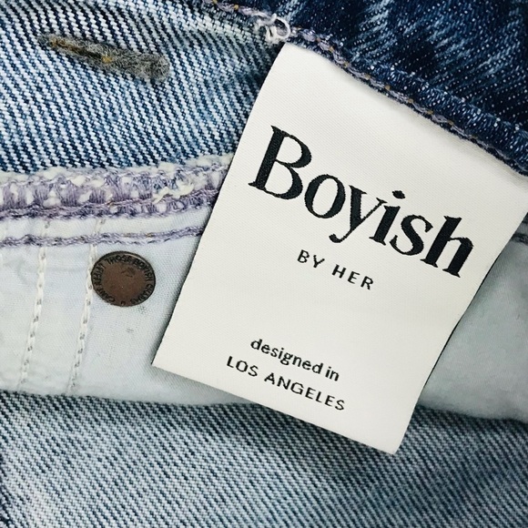 New! Boyish The Roy High Rise Yoke Front Skinny Rigid Jeans - Picture 13 of 16